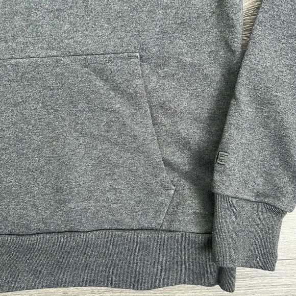 EVERLANE Hoodie Mens Small The Track Organic Cotton Heather Gray Retro 90s NWT - Picture 7 of 12